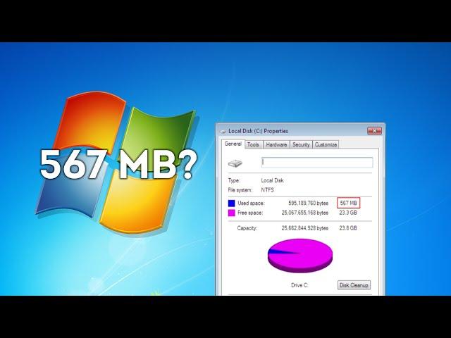 Windows 7 500MB: What is it?!