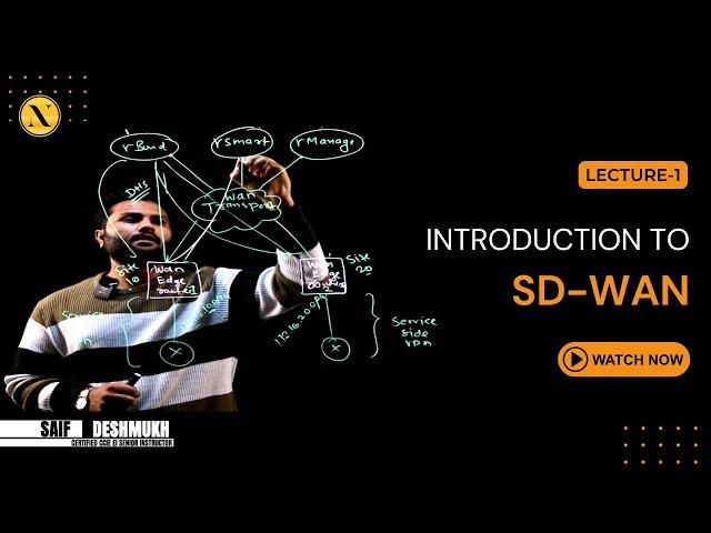 Introduction to SD-WAN | Nitiz Sharma Trainings