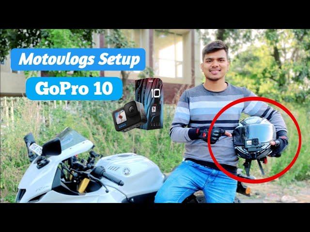 Motovlogs Setup Gopro Hero 10 Black || GoPro Helmet Setup || Rahul Vlogs BR32