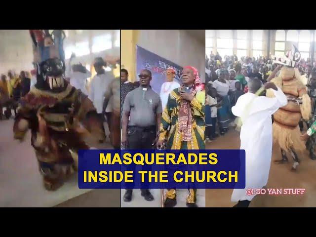 Masquerades inside the Church  DO YOU SUPPORT IT OR NOT? Oge Akụkọ Ụwa with 042 Solex.