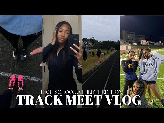 HIGH SCHOOL TRACK MEET VLOG! | i got FIRST overall!?