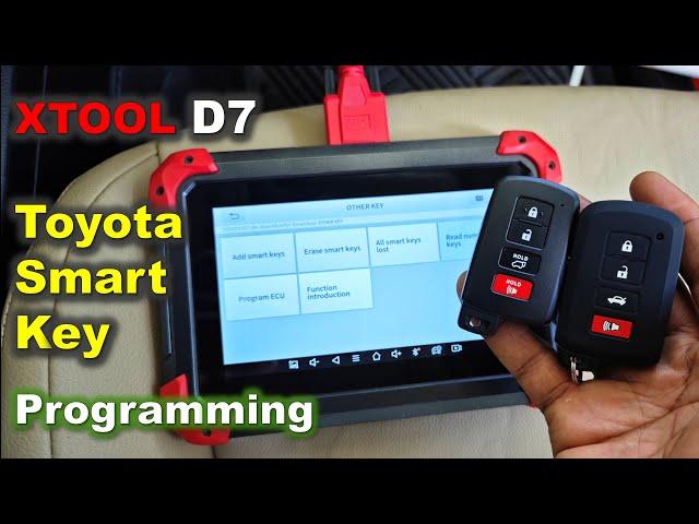 Toyota Smart Key Programming: 2013 - 2018 Rav4, Camry, Corolla: Add Toyota Smart Key / XTOOL Scanner