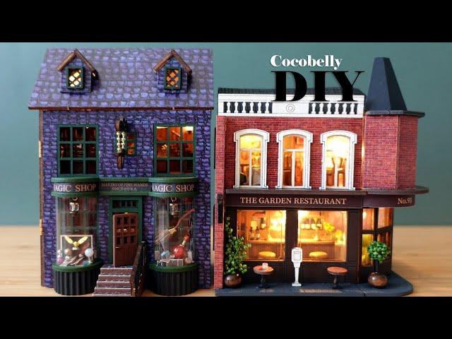 Magic Shop & Corner Restaurant | DIY Miniature Dollhouse Crafts | Relaxing Satisfying Video