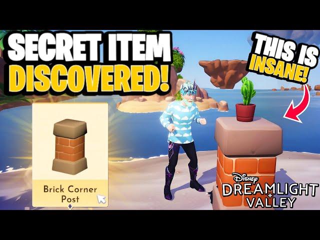 [SECRET ITEM] New Brick Corner Post! HIDDEN Item FOUND! | Dreamlight Valley