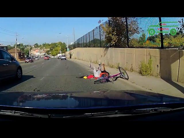 Accidents with  bicycles and scooters on the road || Cars Accidents