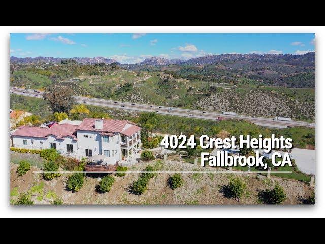 4024 Crest Heights Fallbrook, CA