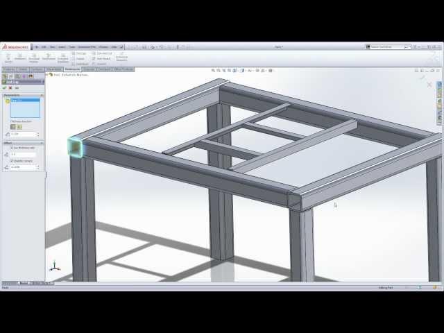 SolidWorks Weldments 101 - Simple Table