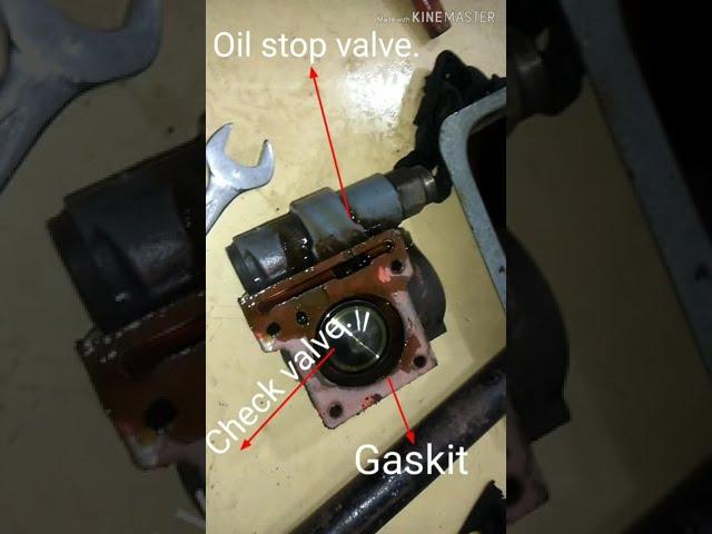 how to change check valve and oil stop valve