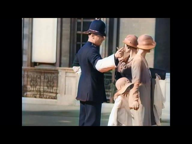 Beautiful London in 1933 in color! [A.I. enhanced & colorized]