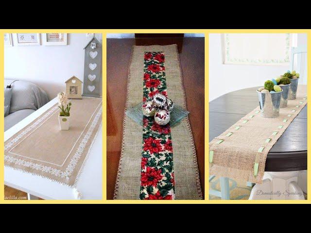 33 Stunning Burlap Table Runners For Christmas,Burlap Table Matts