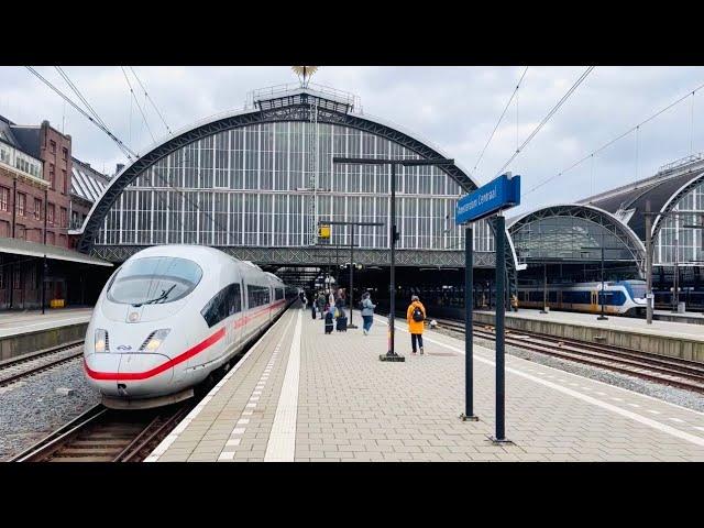 Amsterdam  to Berlin  First Class on the ICE Train  Capsule Hotel 