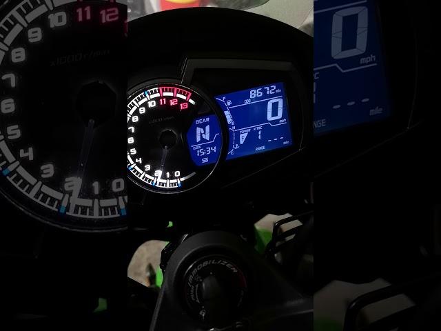 Z1000sx cold start and traction control /power mode change