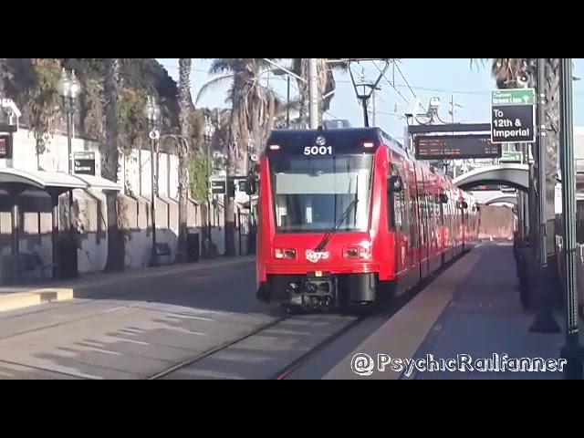 *NEW* San Diego Trolley Siemens S700 #5003 at Middletown Station, San Diego!