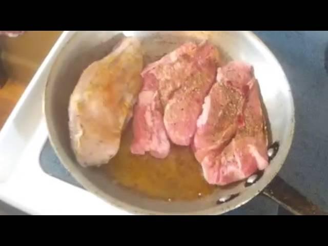 Searing Lamb and Veal