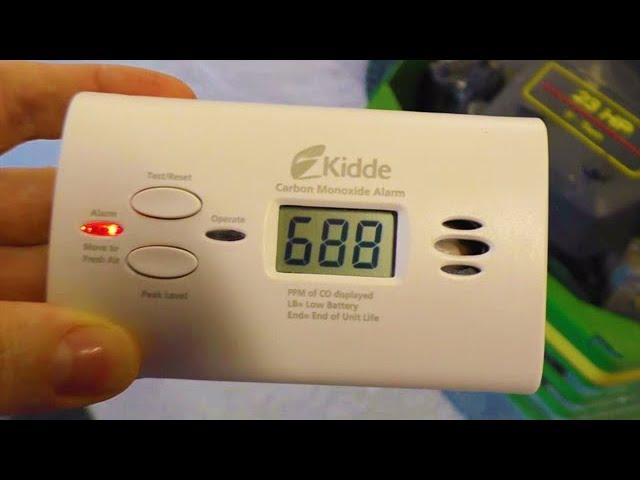 Carbon Monoxide Alarm FULL REVIEW Kidde KN-COPP-B-LPM poisonous gas detector propane meter 2 beeps