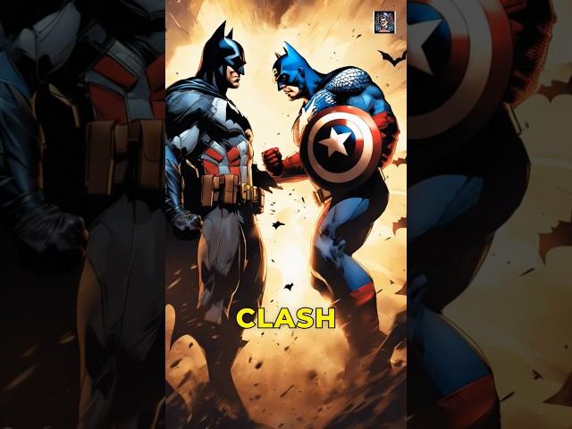 Batman vs CaptainAmerica #BatmanVsCaptainAmerica #ComicBookClash #HeroicBattle #trending #EpicFaceof