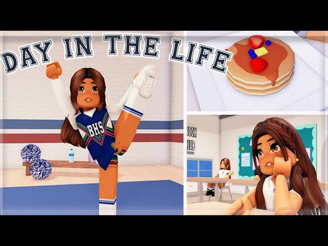 Day in the Life of a Cheerleader! | Berry Avenue VLOG | Roblox Roleplay