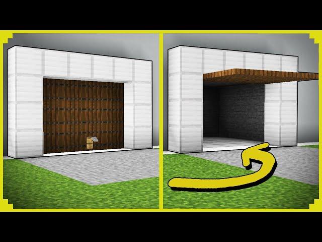 How to make a garage door in MINECRAFT