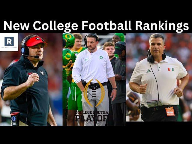 NEW Top 25 College Football Rankings | Change In College Football Playoff Picture