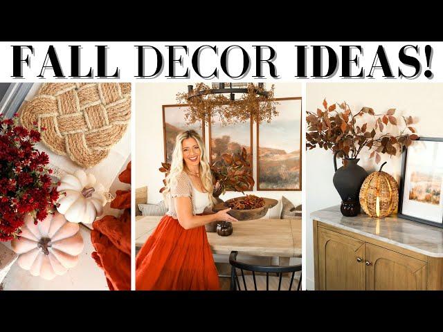 FALL DECORATE WITH ME || AFFORDABLE FALL DECOR IDEAS || HOW TO DECORATE FOR AUTUMN