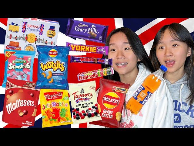 We tried British Snacks! | Janet and Kate