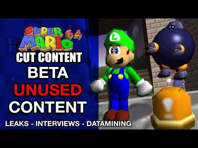 Beta Unused Content of Super Mario 64 | Mario Cut Content