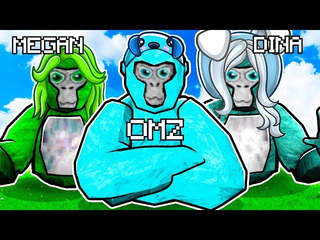 Playing GORILLA TAG IN ROBLOX With Crazy Fan Girl & Twin Sister!