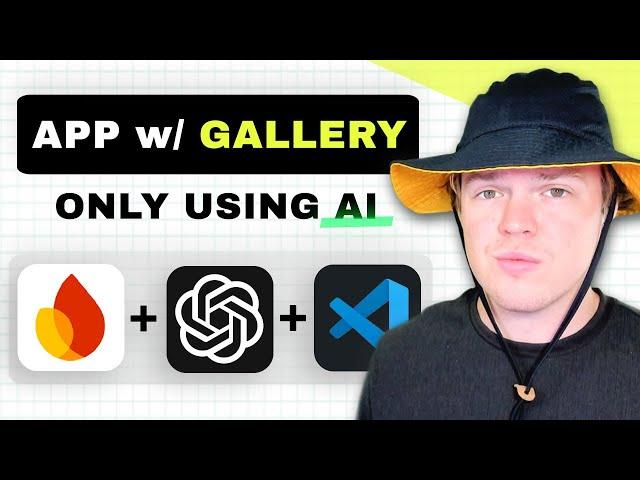 Build an app with a gallery using AI in 30 min (Cursor AI, VS Code, ChatGPT, Firebase)