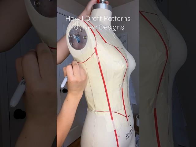 How I Draft My Sewing Patterns #fashiondesign