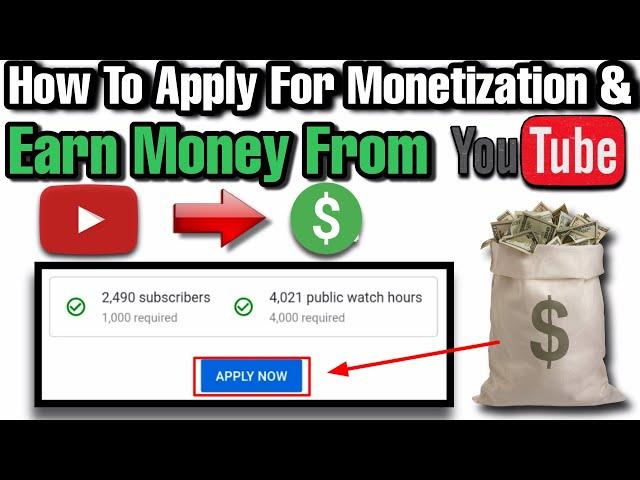 How To Apply For Monetization and Earn Money From YouTube | M Farhan Fayyaz