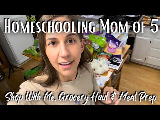 GET IT ALL DONE Grocery Shop & Haul, Garden Harvest, Exercise & Healthy Meal Preps with Mom of 5