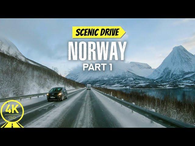 4K Scenic Drive Video to Make Indoor Cycling - Most beautiful Roads of Norway - Part #1