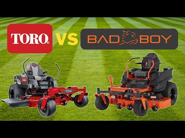 Bad Boy ZT Elite VS Toro Titan Zero Turn Mower