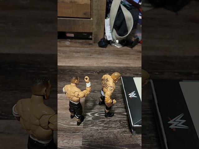 John Cena Attitude Adjustment to Brock Lesnar Through the Announce Table