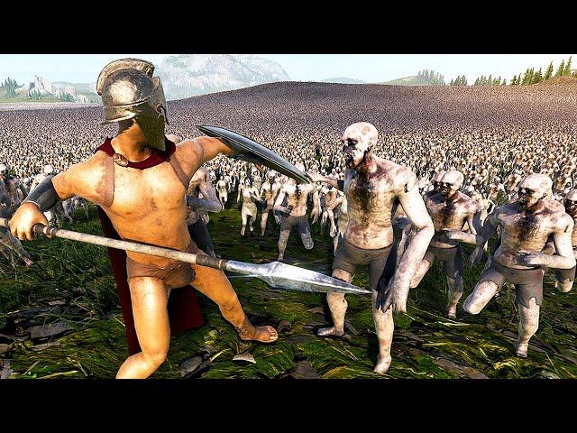 10 MILLION Zombies Fight Spartan Army - Ultimate Epic Battle Simulator 2