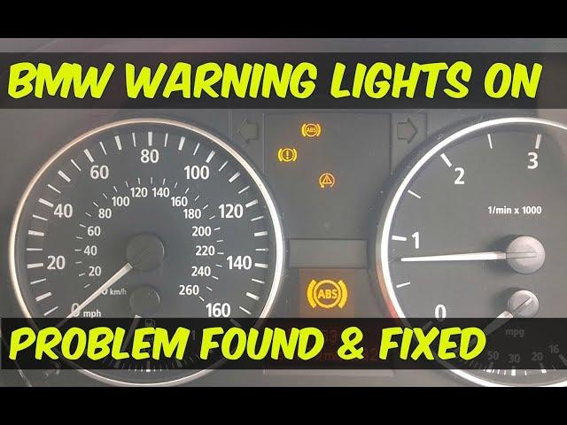 BMW - ABS & DSC Dynamic Stability Control Warning Lights On. Diagnose & Rectify Fault