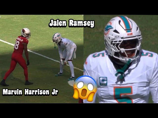 Marvin Harrison Jr Vs Jalen Ramsey  EXPOSED! Cardinals Vs Dolphins 2024 (WR Vs CB)