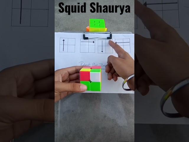 How to solve Rubik's Cube with magic..@squidshaurya4855 ..#shorts