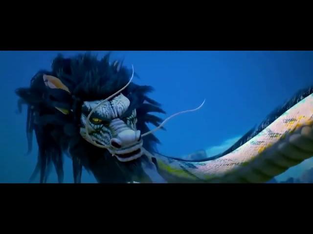 Eastern dragon vore & mawshot (Monkey King: Hero Is Back)