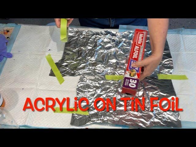 BEST EVER ACRYLIC ON SCRUNCHED TIN FOIL dipping  awesome technique for beginners and advanced