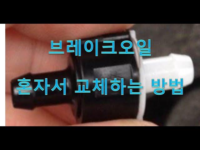 K9 브레이크오일 혼자서 교체하기 (How to replace of brake fluid by myself)