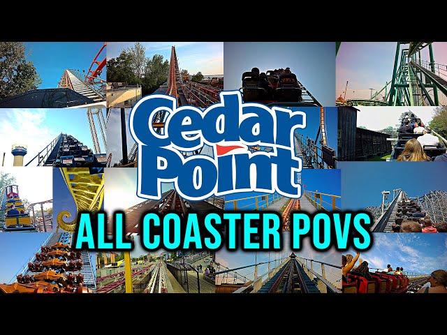 Cedar Point All Roller Coaster POV's in 4K