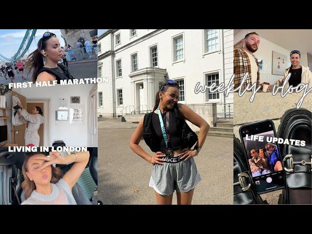 RUNNING MY FIRST HALF MARATHON (THE BIG HALF 2024), LIVING IN LONDON? | weekly vlog | jessmsheppard