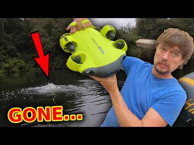 Underwater Drone hunts for lost boat *fail