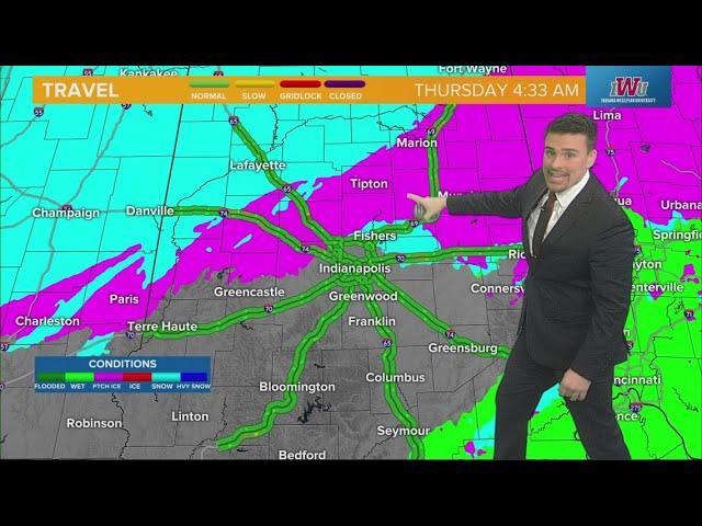 Tracking where roads are icy and slick THU morning after freezing rain and snow last night