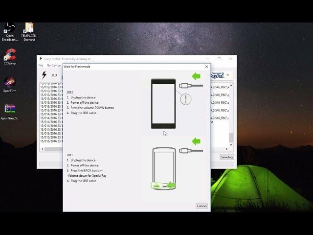 Flashing Xperia Firmware Using Flash Tool