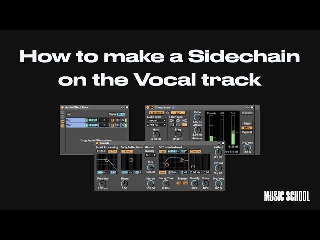 Sidechain reverb on the Vocal track in Ableton Live