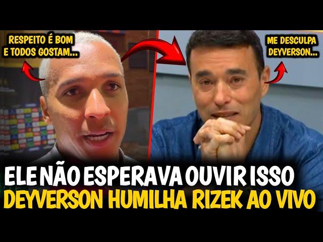 HUMILHOU AO VIVO| DEYVERSON DEU NO MEIO COM RESPOSTA ABSURDA AO ANDRÉ RIZEK NO SELEÇÃO SPORTV| Veja