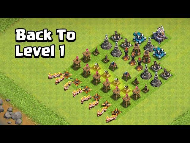 Level 1 Troops VS Level 1 Defense Formation | Clash of Clans