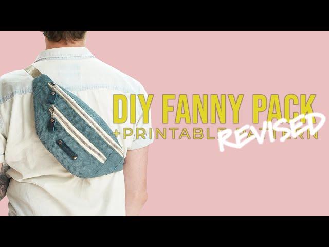 DIY Fanny Pack + PDF SEWING PATTERN (REVISED)(EASY Step-By-Step SEWING PROJECT)